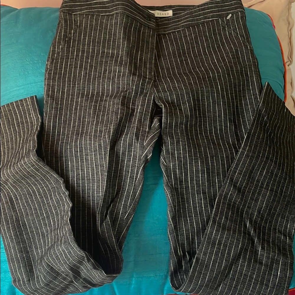 Veronica Beard Stretch Striped Pants